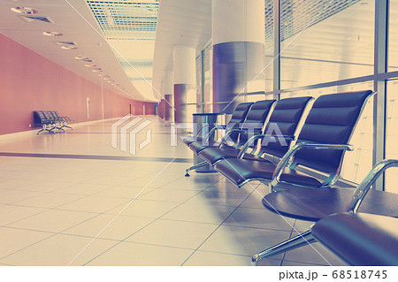 Empty seats at airport. No people Empty seats at airport. No people 68518745