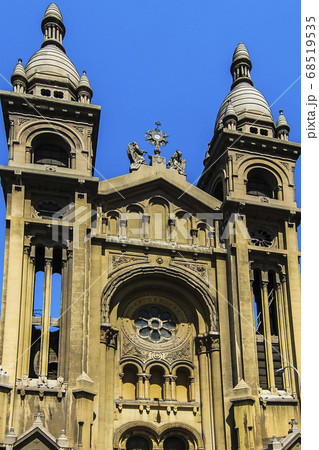 Facade of Basilica de los Sacramentinos in neo-Byzantine style Facade of Basilica de los Sacramentinos in neo-Byzantine style 68519535