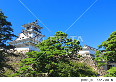 【高知県】快晴下の高知城天守閣 68520016