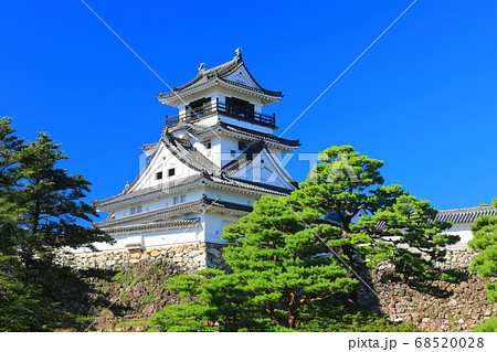 【高知県】快晴下の高知城天守閣 【高知県】快晴下の高知城天守閣 68520028