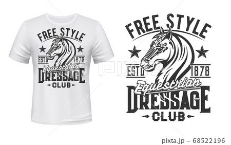 T-shirt print with horse stallion equestrian sport T-shirt print with horse stallion equestrian sport 68522196