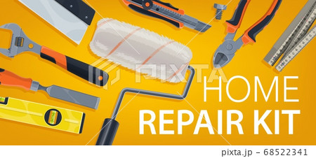 Repair, home construction, building toolbox tools 68522341