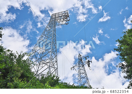 高圧電線架け替え工事 68522354