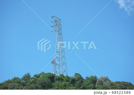 高圧電線架け替え工事 68522389