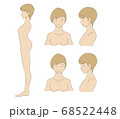 上半身イラスト 68522448