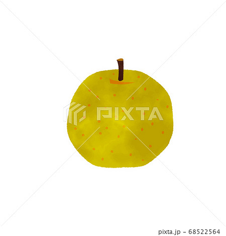 pear01 watercolor vector　秋の果物”梨”水彩 68522564