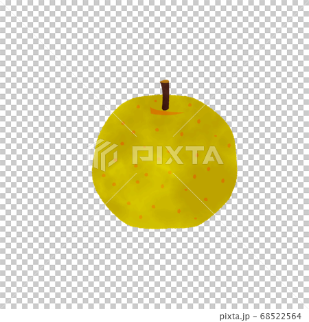 pear01 watercolor vector　秋の果物”梨”水彩 68522564