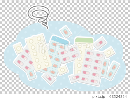 薬のネガティブイメージ 薬のネガティブイメージ 68524234