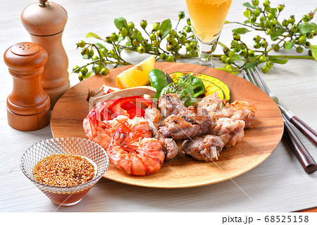 夏だお家でバーベキュー気分!(BBQ)グリルプレート料理 夏だお家でバーベキュー気分!(BBQ)グリルプレート料理 68525158