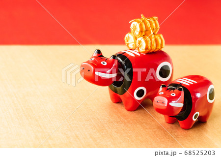 2021丑年・疫病除けの赤ベコ 68525203