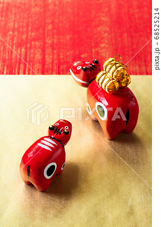 2021丑年・疫病除けの赤ベコ 68525214