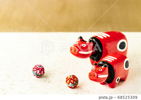 2021丑年・疫病除けの赤ベコ 68525309