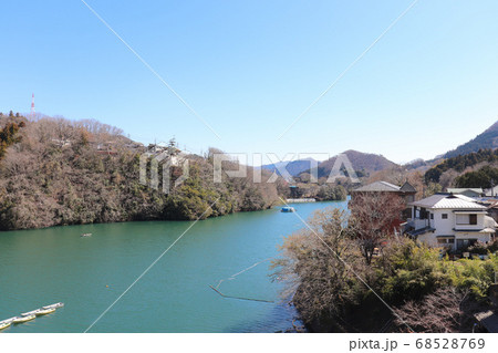 日連大橋から見た相模川（相模原市） 68528769