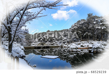 冬の縮景園 68529239
