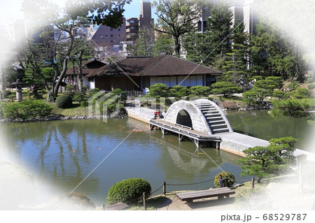 市内の散策スポット縮景園 68529787