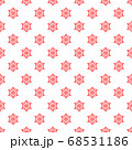 Christmas seamless pattern with snowflakes on white background 68531186