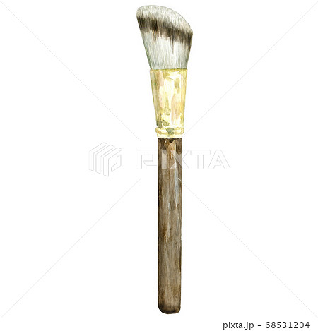 Watercolor makeup brush for blush. 68531204
