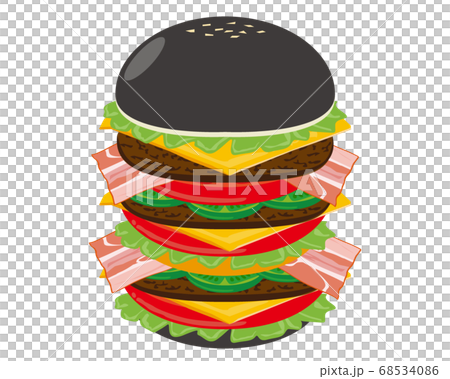 Vector illustration of cheese and beef burger Vector illustration of cheese and beef burger 68534086