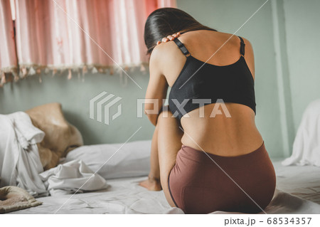 Lonely desperate sad beautiful woman with bruises 68534357