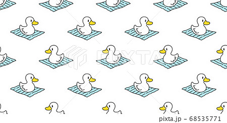 duck seamless pattern vector rubber duck bird farm beach towel cartoon scarf isolated repeat wallpaper tile background illustration animal doodle design duck seamless pattern vector rubber duck bird farm beach towel cartoon scarf isolated repeat wallpaper tile background illustration animal doodle design 68535771