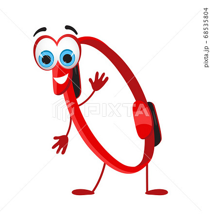 Funny fitness ring on white background, fitness 68535804
