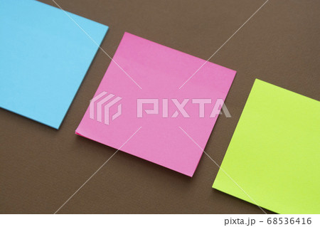 Colorful sticky notes mock up, copy space. 68536416