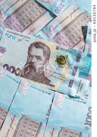 Ukrainian hryvnia in the face value of one 68536784