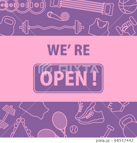 Open fitness center sport club New normal Restart Open fitness center sport club New normal Restart 68537442