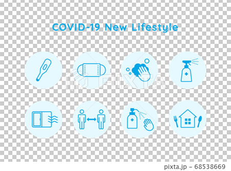 新型コロナウイルス 対策 新しい生活様式 アイコン 新型コロナウイルス 対策 新しい生活様式 アイコン 68538669