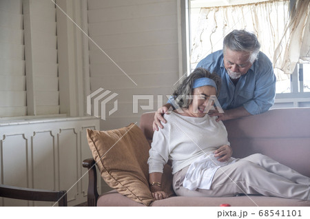Asian senior husband tahe care and Support wife Asian senior husband tahe care and Support wife 68541101