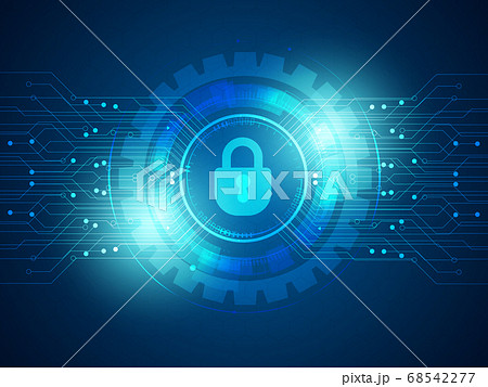 cyber security technology background 68542277