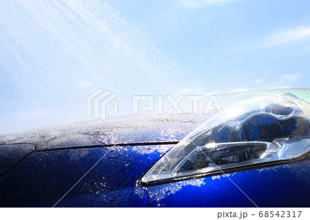 涼しさを感じる青空洗車 涼しさを感じる青空洗車 68542317
