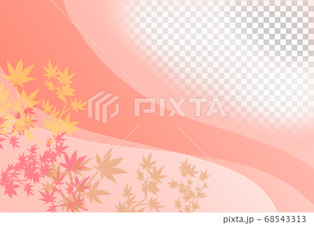 秋の紅葉をイメージした背景イラストのイラスト素材