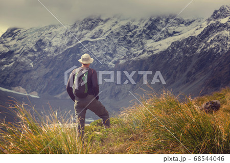 Hike in mountains Hike in mountains 68544046