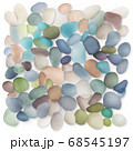 Assorted multicolored glass pebbles 68545197