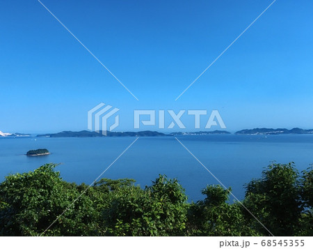 播磨灘の風景　万葉岬から見る播磨灘の眺望 68545355