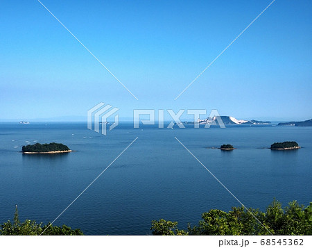 播磨灘の風景　万葉岬から見る播磨灘の眺望 68545362