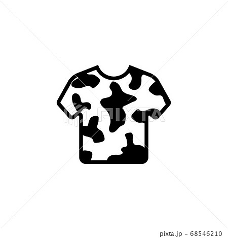 Camouflage Army T-shirt, Military Clothes. Flat 68546210