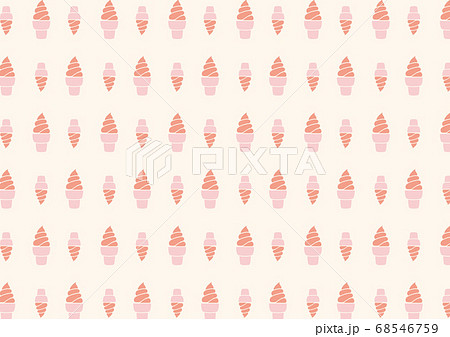 ソフトクリームのカラーパターンの壁紙のイラスト素材 68546759 Pixta