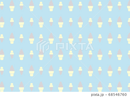 ソフトクリームのカラーパターンの壁紙のイラスト素材