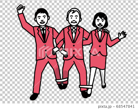 Three-legged older men and young men and women Three-legged older men and young men and women 68547841