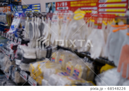 手袋売り場のぼかしイメージ 68548226