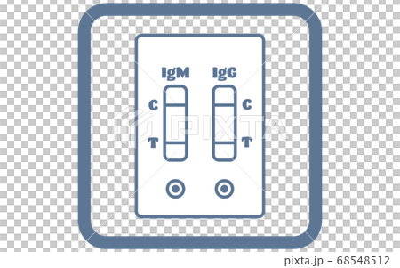 抗体検査で陽性が出たイラストのイラスト素材