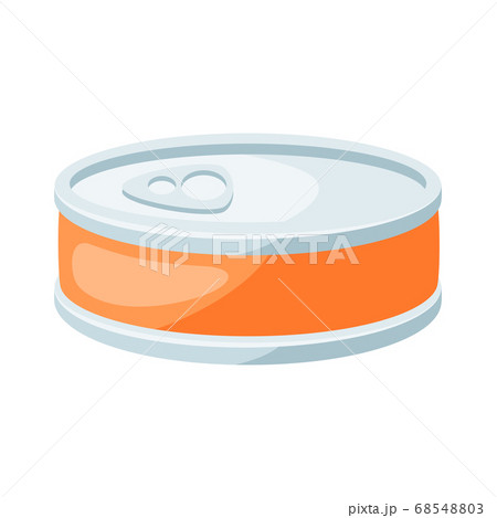 Illustration of stylized canned food. 68548803