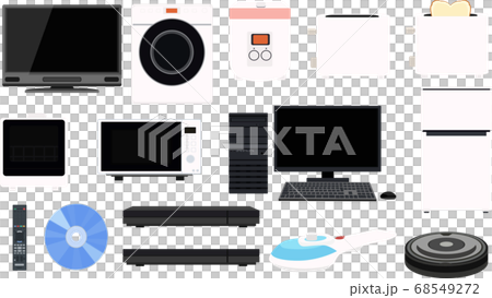 おひとりさま家電　アイコン　イラスト　素材　ベクター 68549272