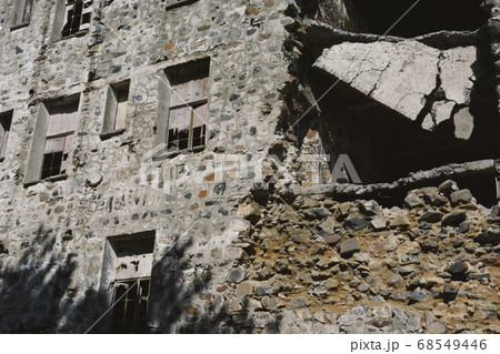 Old Abandoned Stone Built Hotel Falling Apart Old Abandoned Stone Built Hotel Falling Apart 68549446