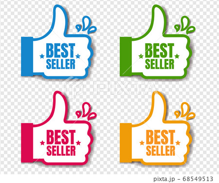 Bestseller Stickers Isolated Transparent Background 68549513