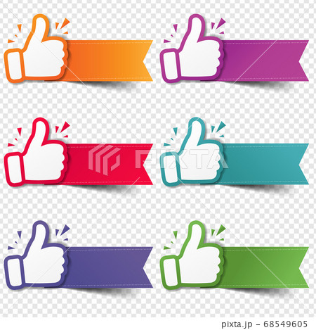 Hand Set Recommended With Thumbs Up With Transparent Background 68549605