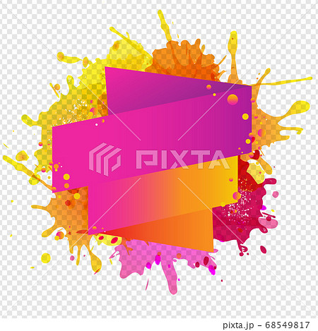 Banners With Blobs Isolated Transparent Background 68549817