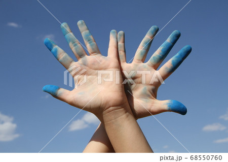 hands over sky hands over sky 68550760